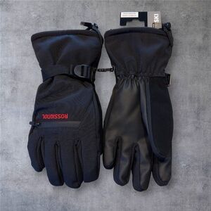 ROSSIGNOL WATERPROOF GLOVES M/L SKI GLOWVES - BLACK GLOVES - WATERPROOF DRYPEL